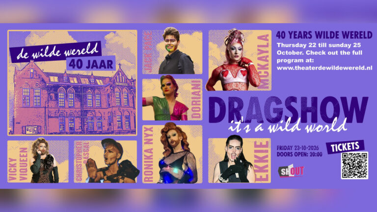 Dragshow tijdens jubileumweekend Theater de Wilde Wereld — theater in Wageningen
