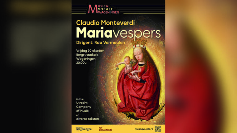 Concert: Mariavespers van Monteverdi — muziek in Wageningen